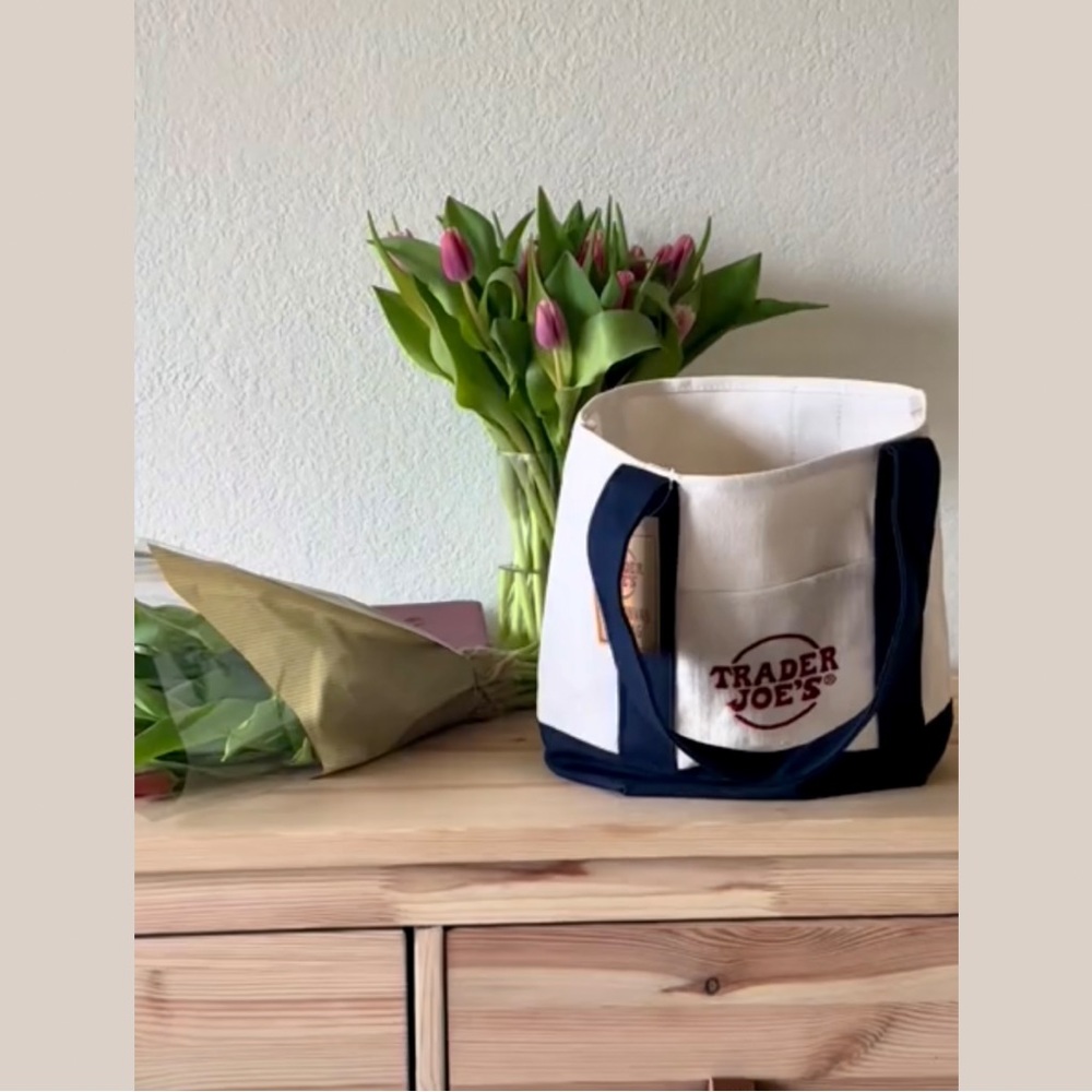 Mini Trader Joe’s Canvas tote bags